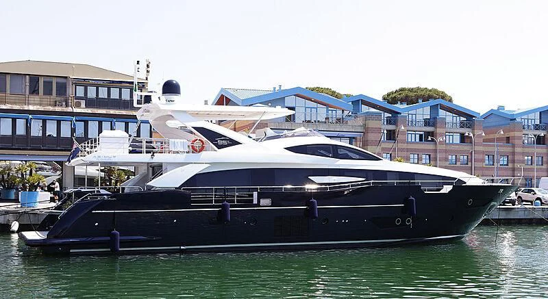 a boat on the water aboard SOLSTICE Yacht for Sale