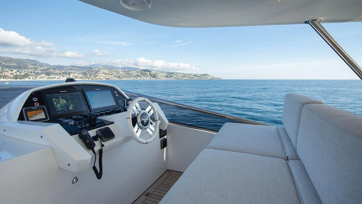 a boat on the water aboard SOLSTICE Yacht for Sale