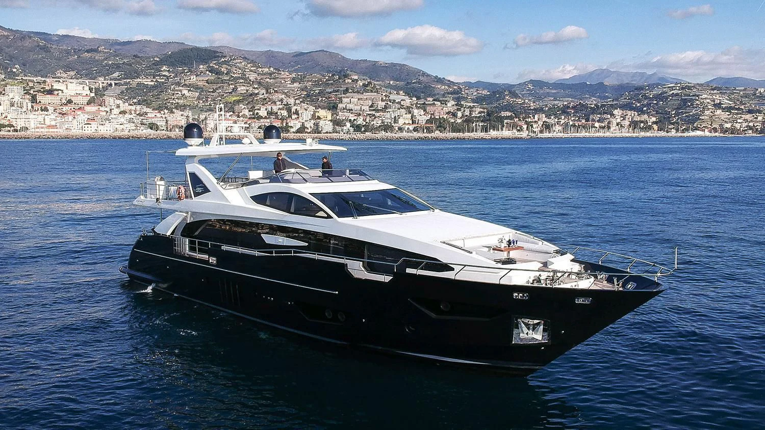 a boat on the water aboard SOLSTICE Yacht for Sale