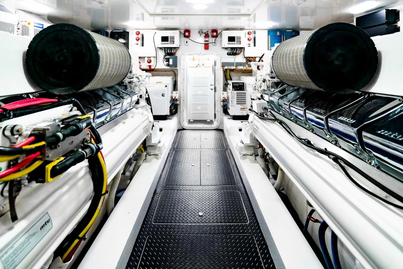 a close-up of a machine aboard FRIGATE Yacht for Sale
