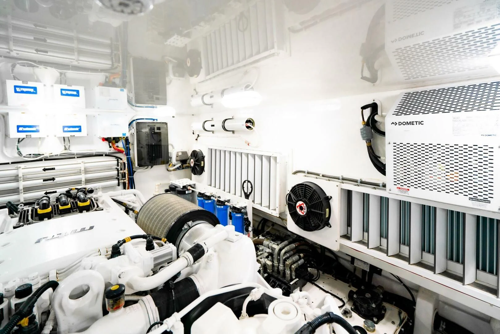 a close-up of a machine aboard FRIGATE Yacht for Sale