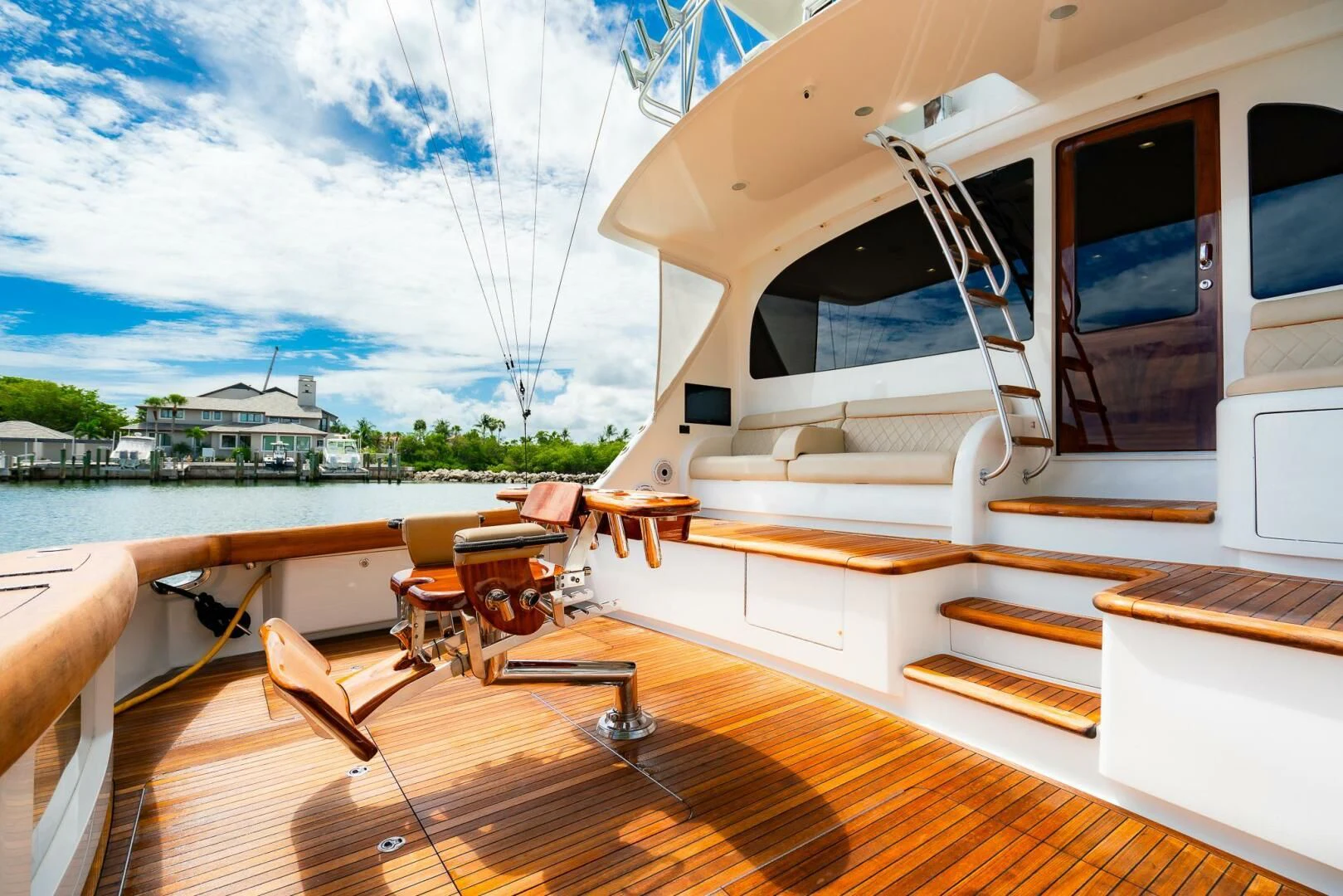 a boat on the water aboard FRIGATE Yacht for Sale