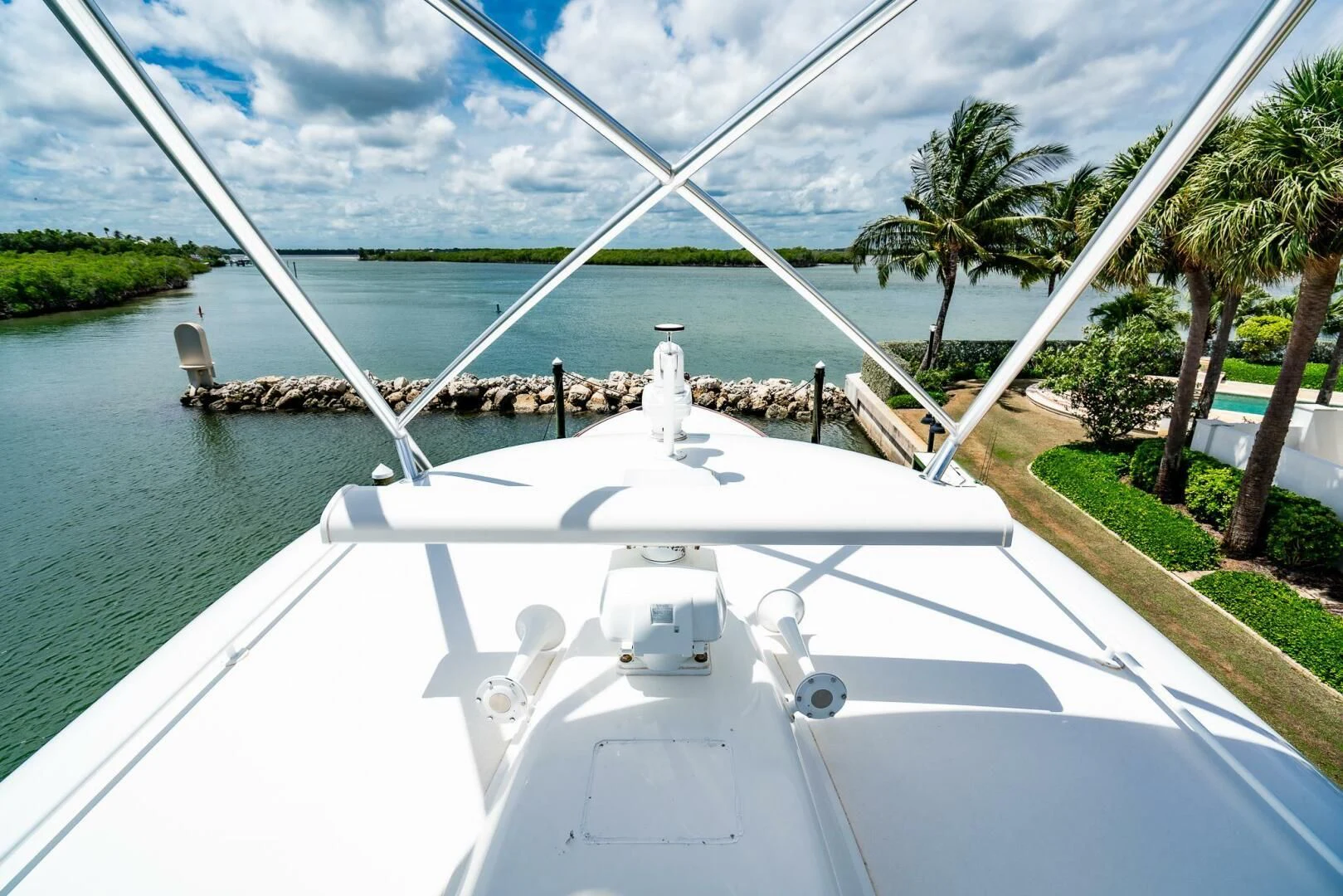 a boat on the water aboard FRIGATE Yacht for Sale