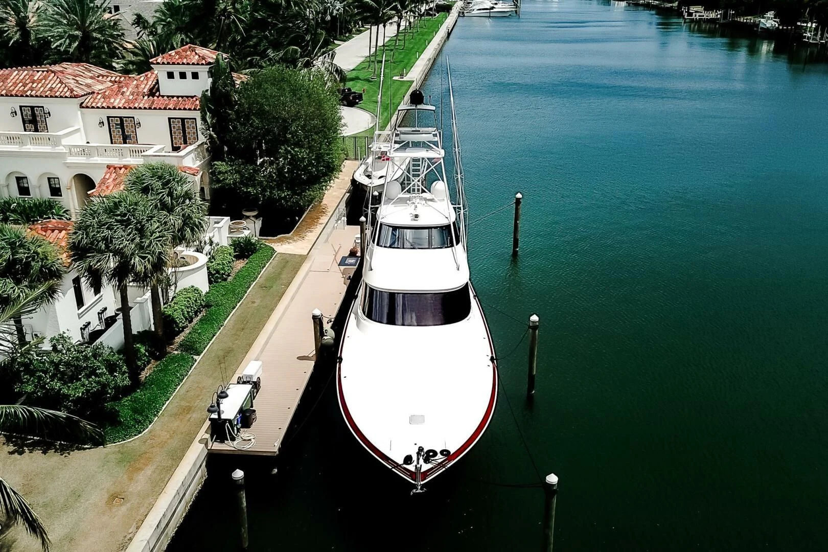 a boat on the water aboard FRIGATE Yacht for Sale
