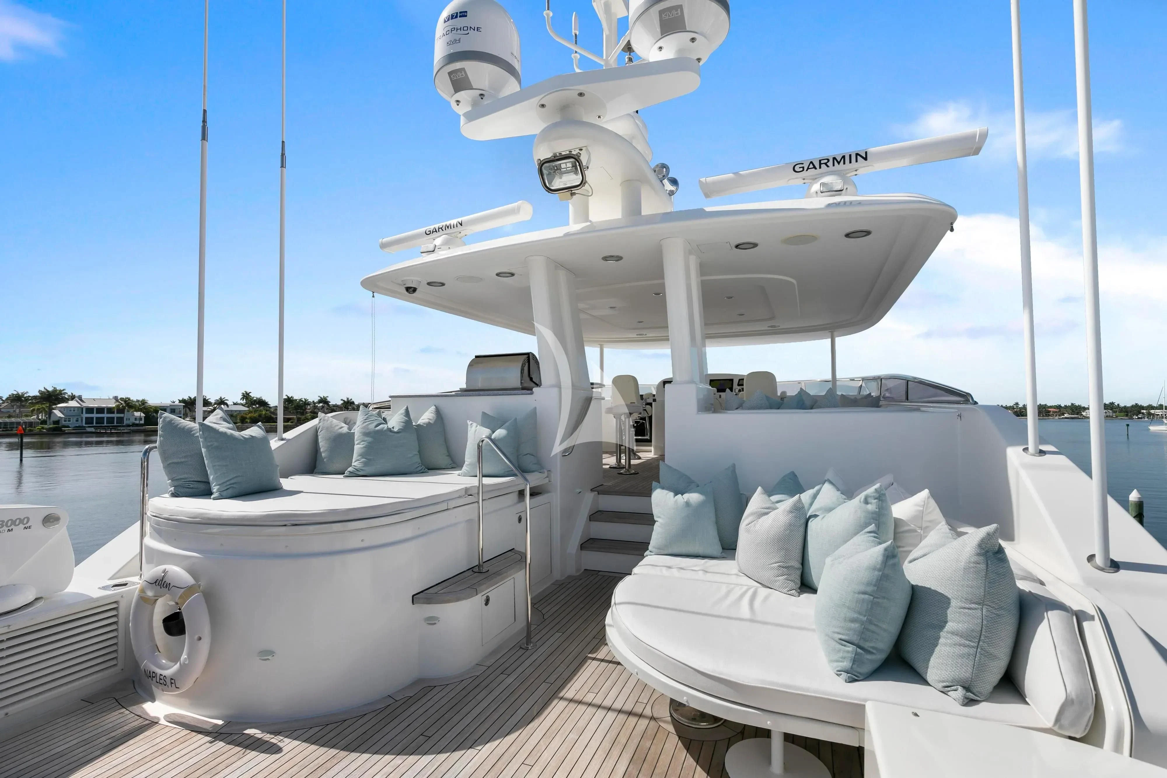 a boat on the water aboard EDEN Yacht for Sale