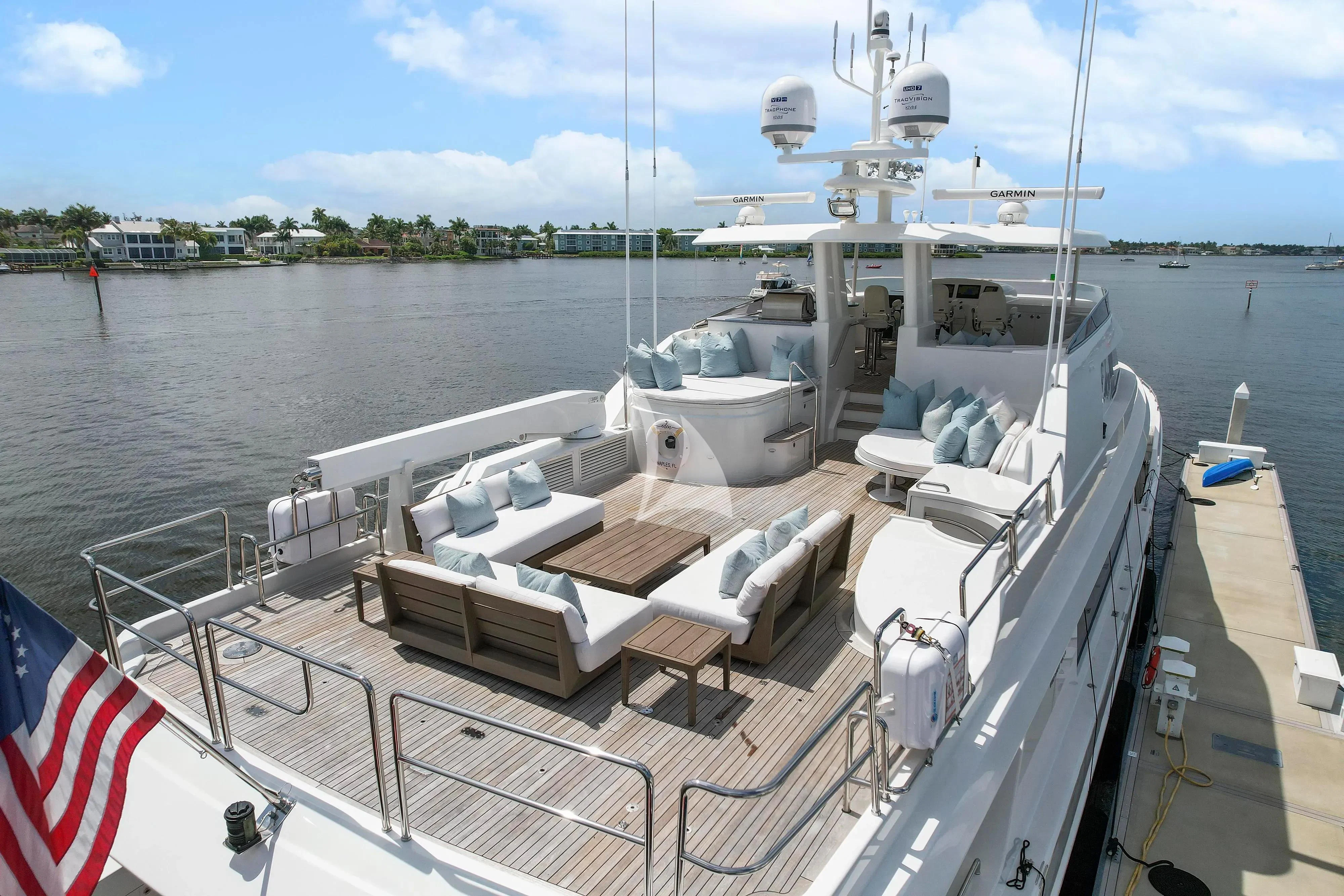 a boat on the water aboard EDEN Yacht for Sale