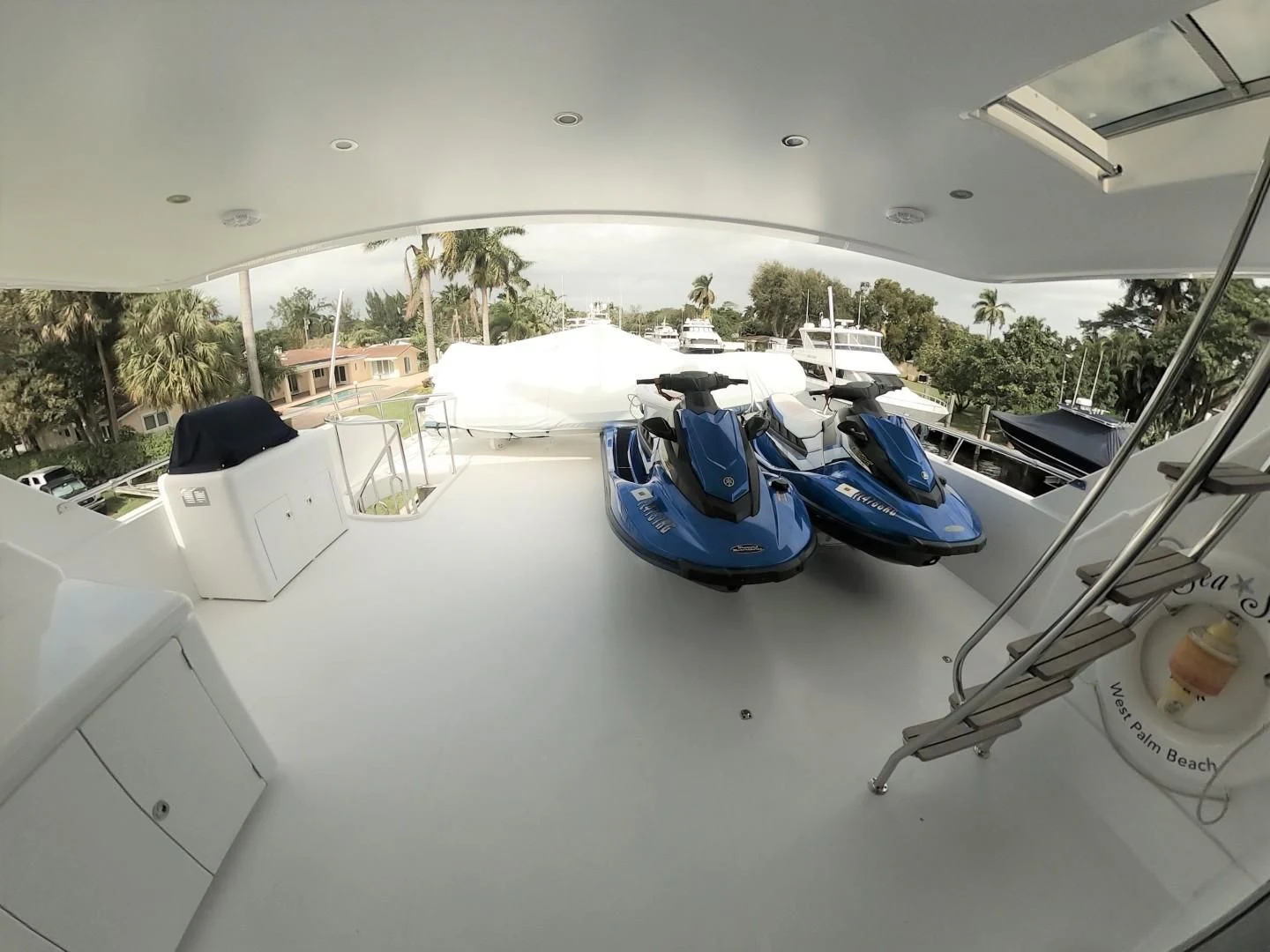 a group of boats in a large pool aboard SEAS THE DAY Yacht for Sale