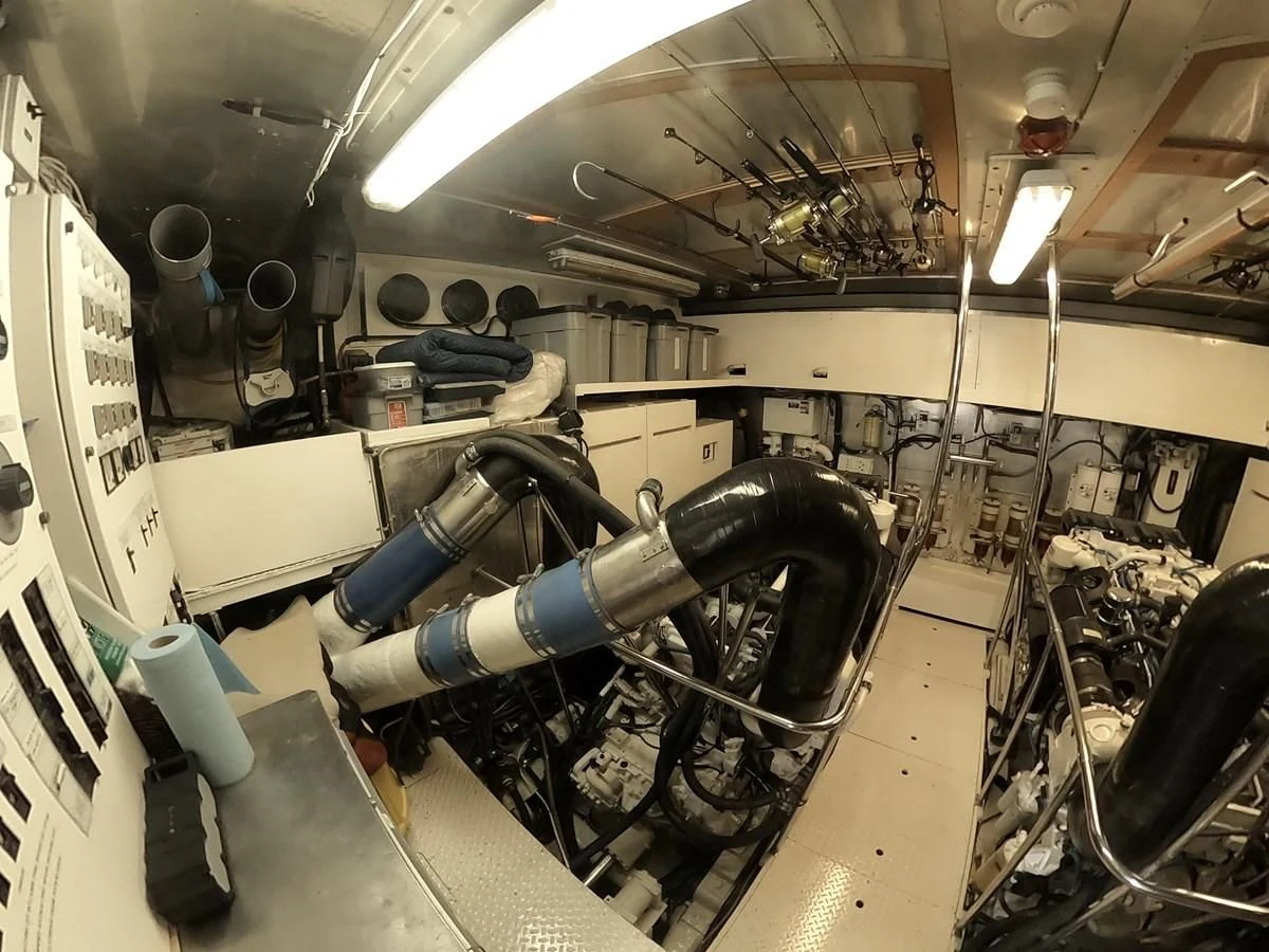 a room with machinery aboard SEAS THE DAY Yacht for Sale