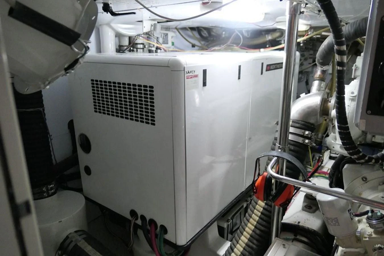 a machine with wires aboard LA LUNA Yacht for Sale