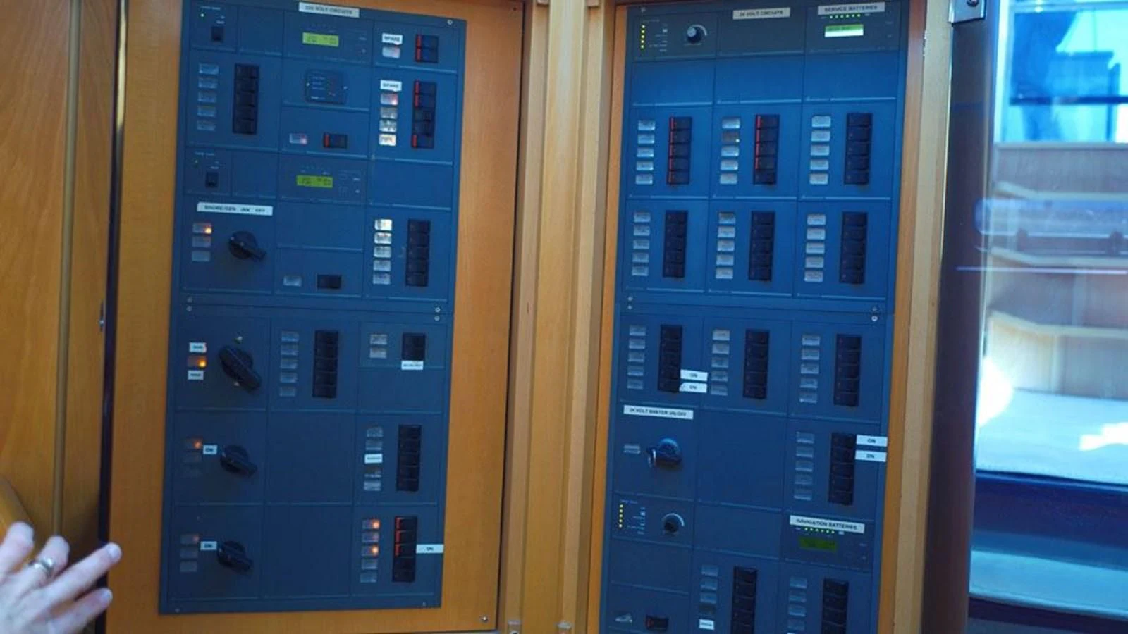 a close-up of a computer aboard LA LUNA Yacht for Sale