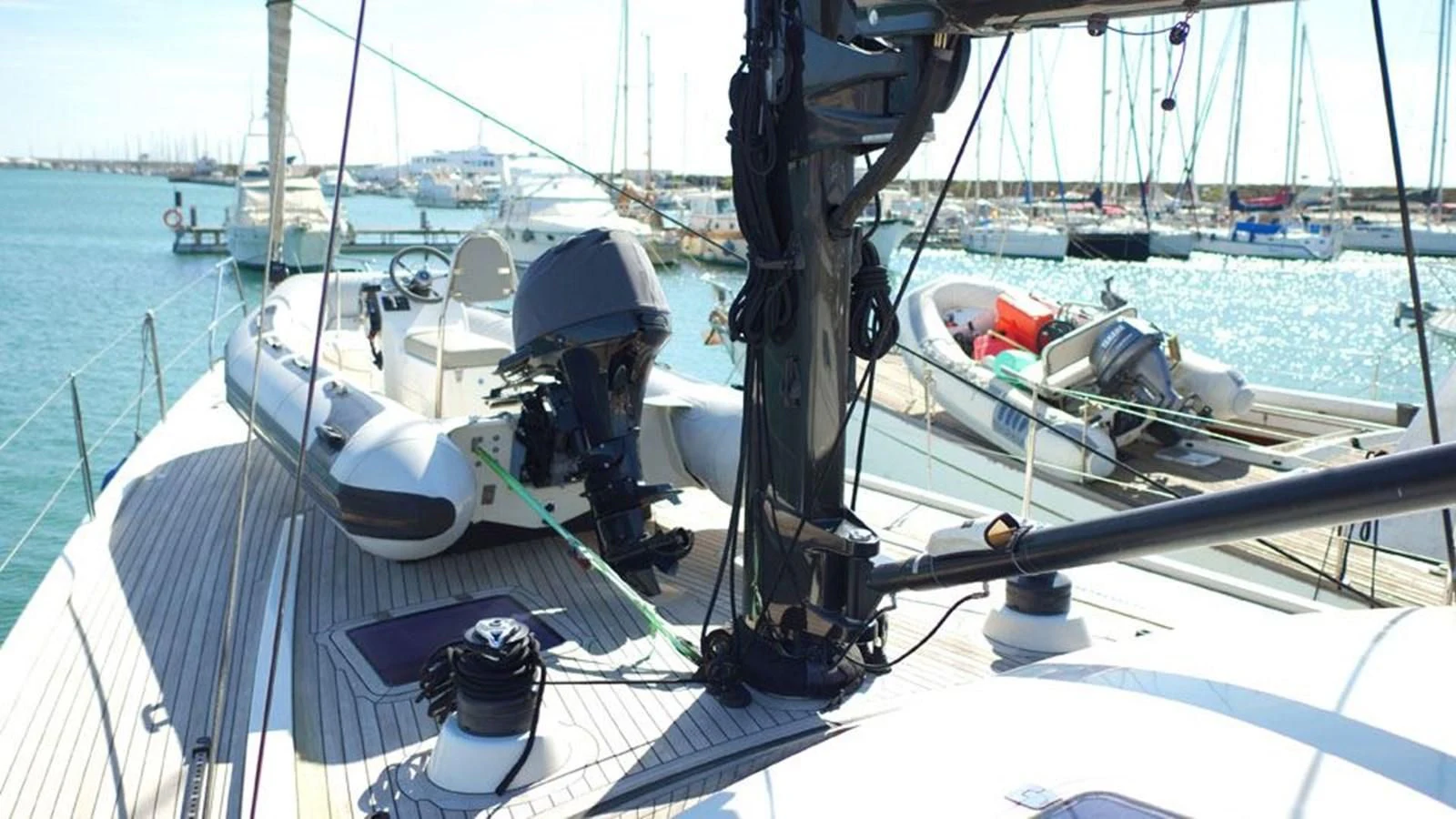 a boat on the water aboard LA LUNA Yacht for Sale