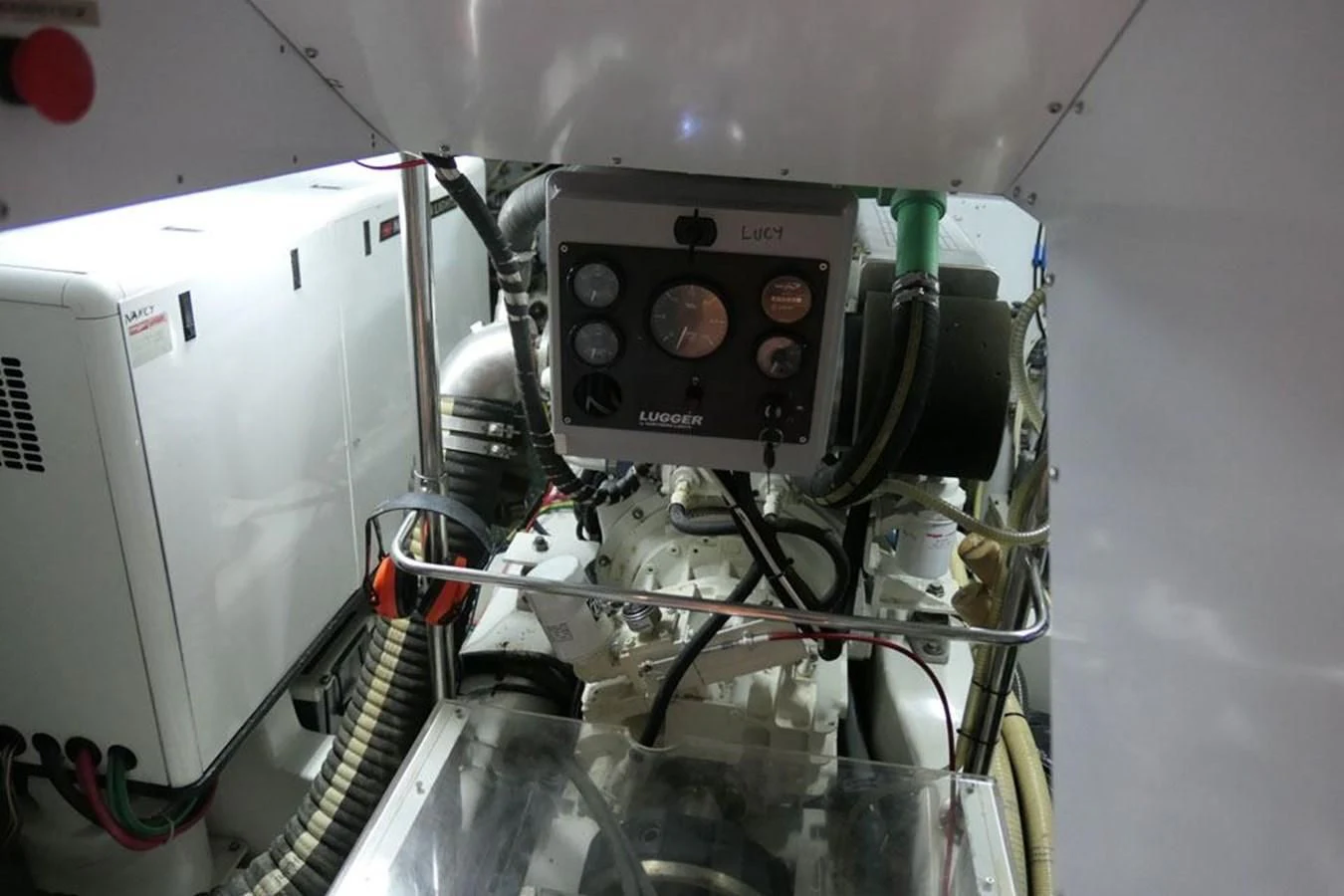 a close-up of a machine aboard LA LUNA Yacht for Sale
