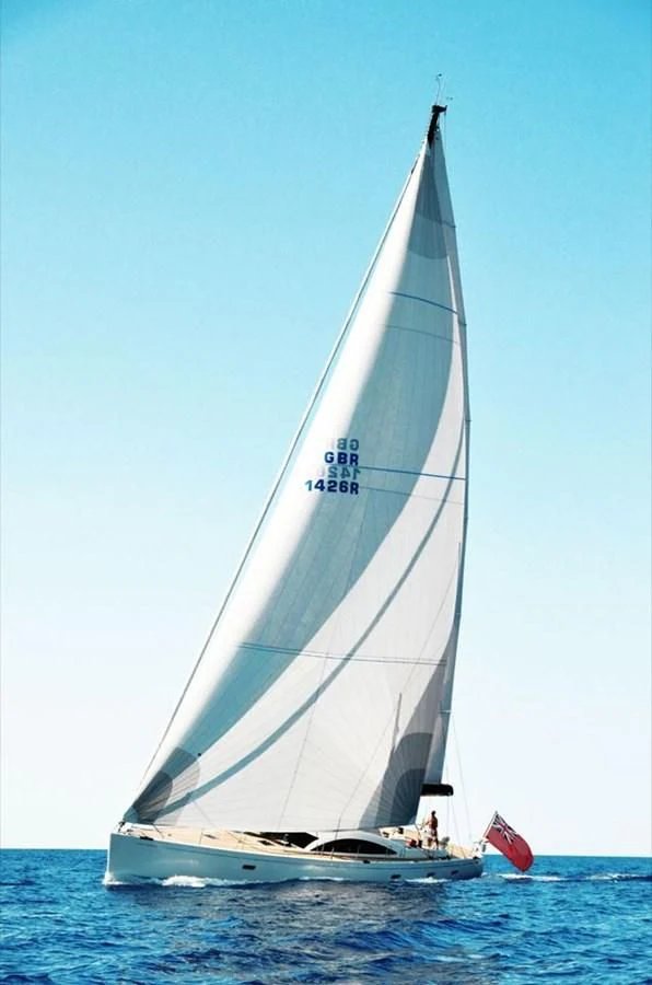 a sailboat on the water aboard LA LUNA Yacht for Sale