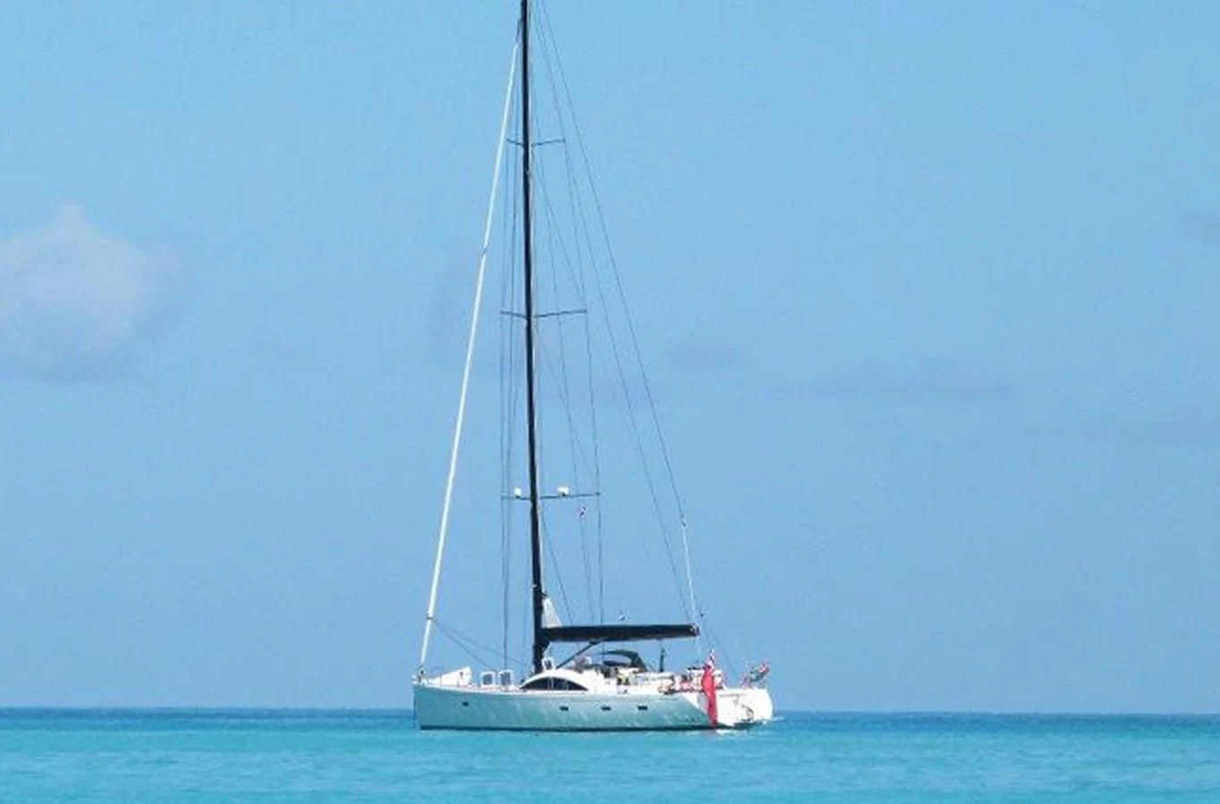 a sailboat on the water aboard LA LUNA Yacht for Sale
