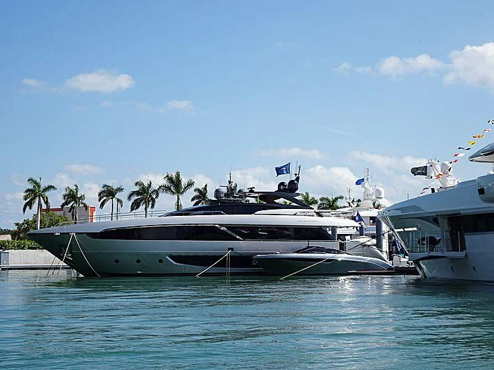 a couple of boats docked aboard IRON GRYPHON Yacht for Sale