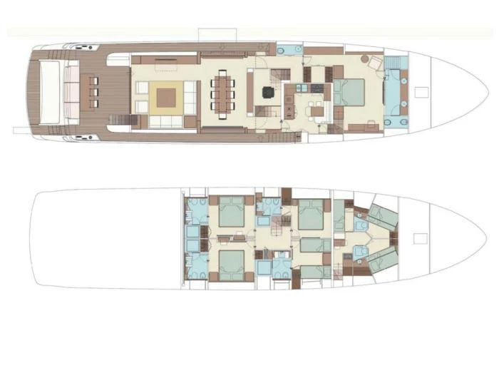 diagram aboard IRON GRYPHON Yacht for Sale