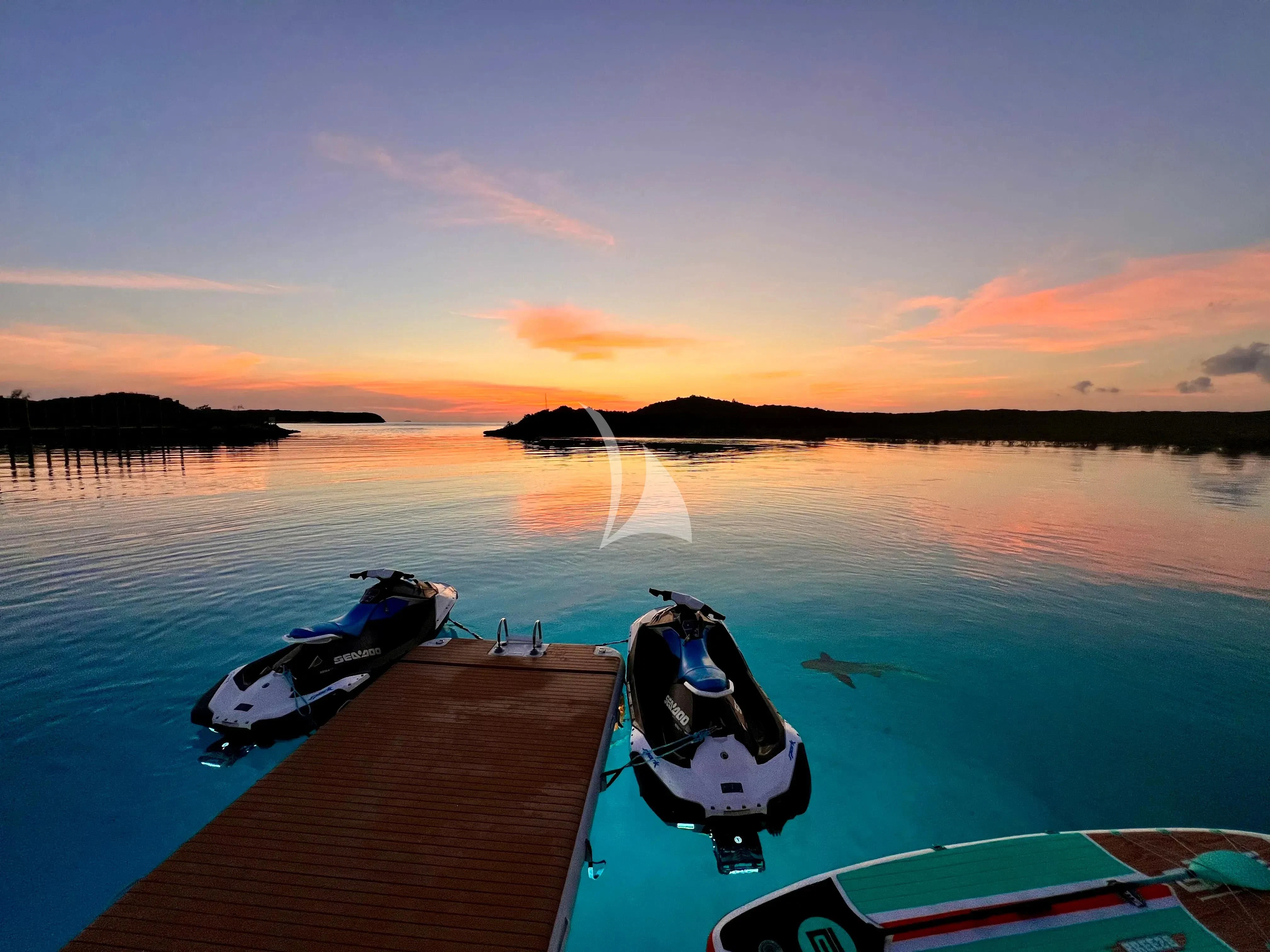 boats on a lake aboard CAMILLE Yacht for Sale