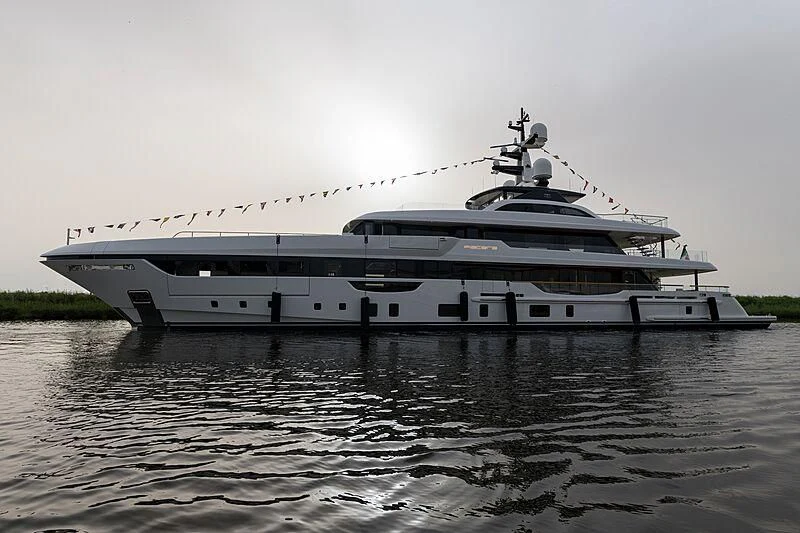 a boat on the water aboard PIACERE Yacht for Sale