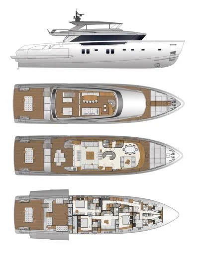 graphical user interface aboard LA LUNA Yacht for Sale