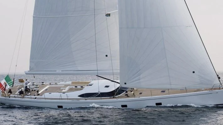 a group of boats on the water aboard STARFALL Yacht for Sale
