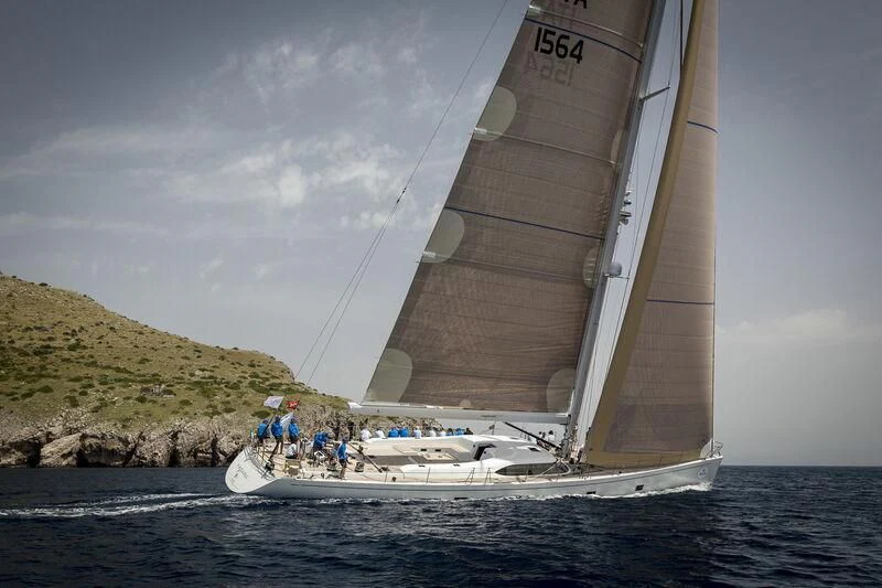 a sailboat on the water aboard STARFALL Yacht for Sale