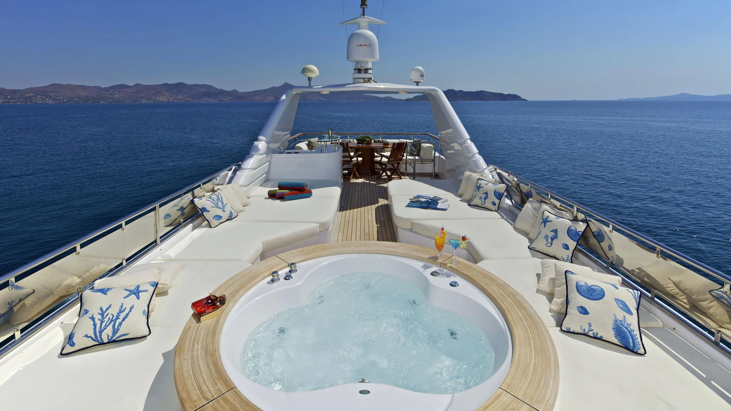 a boat on the water aboard O'RION Yacht for Charter