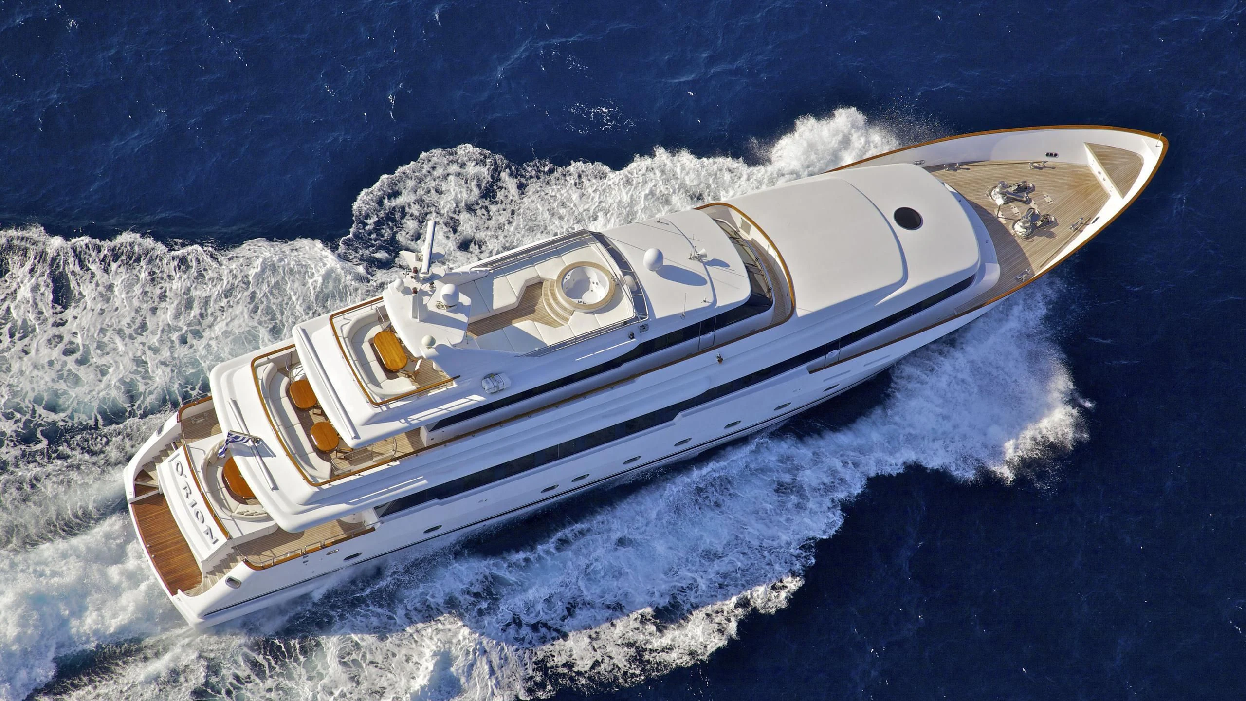 a space ship in space aboard O'RION Yacht for Charter