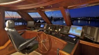 a control panel of a vehicle aboard O'RION Yacht for Charter