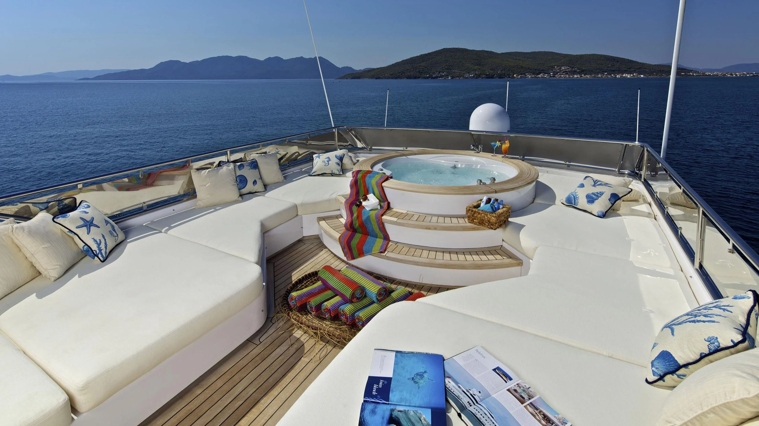 a boat on the water aboard O'RION Yacht for Charter