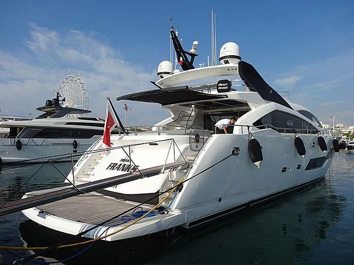 a boat in the water aboard FREAKY FRANKS Yacht for Sale
