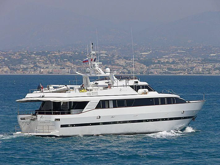 a boat on the water aboard AVELLA Yacht for Sale