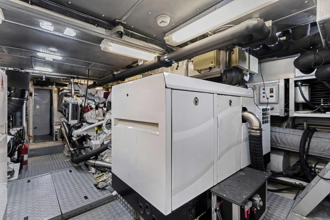 a large machine in a factory aboard MARY KATHLENE Yacht for Sale