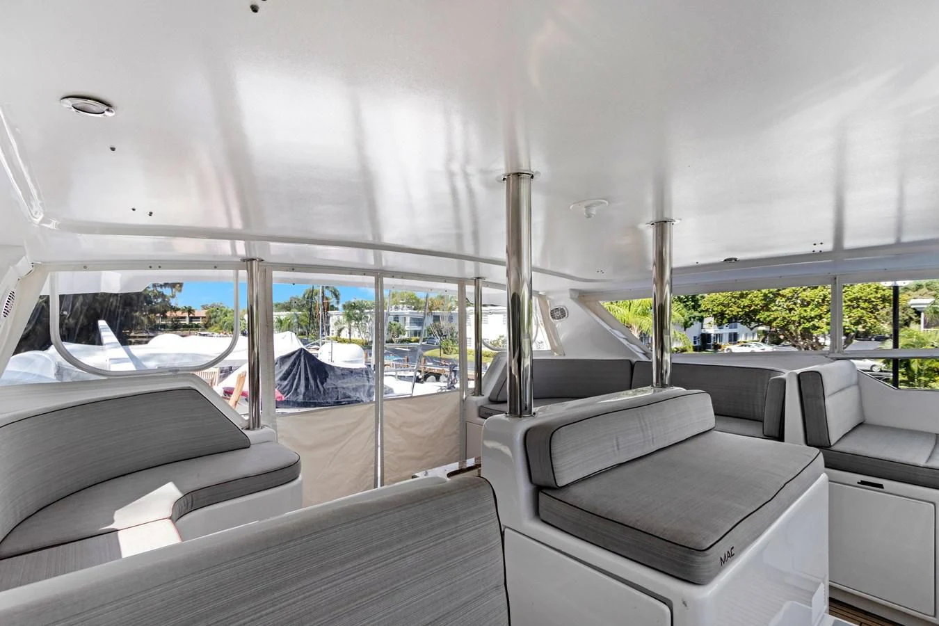 inside of a car aboard MARY KATHLENE Yacht for Sale