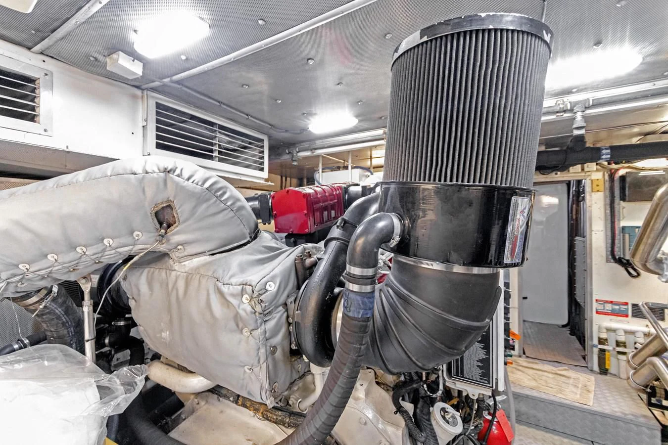 a machine in a room aboard MARY KATHLENE Yacht for Sale