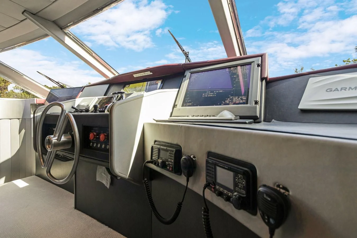 inside of a vehicle aboard MARY KATHLENE Yacht for Sale