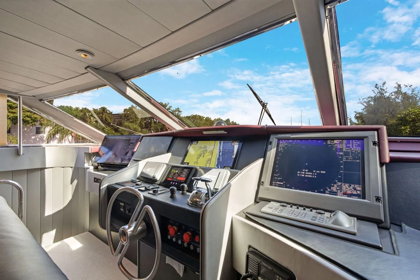 inside of a car aboard MARY KATHLENE Yacht for Sale
