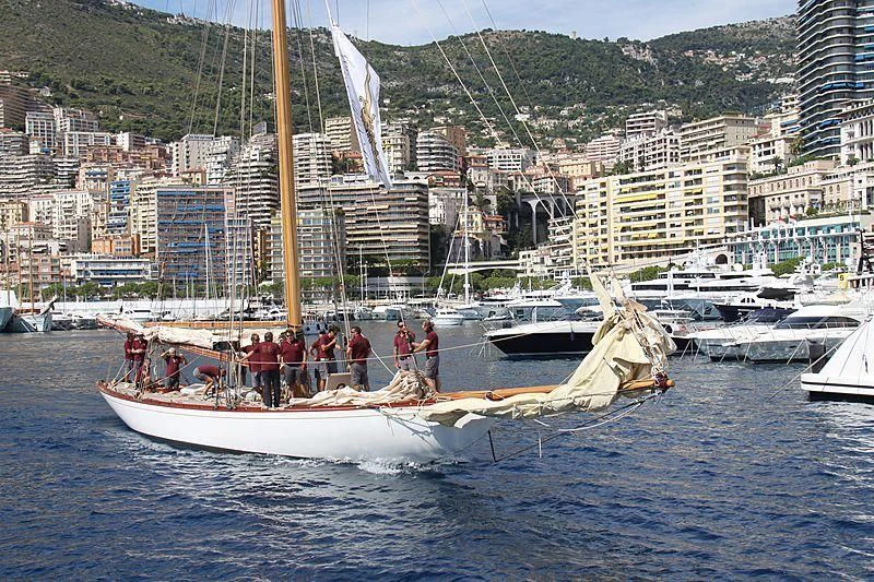 a group of people on a sailboat in the water aboard TUIGA Yacht for Sale
