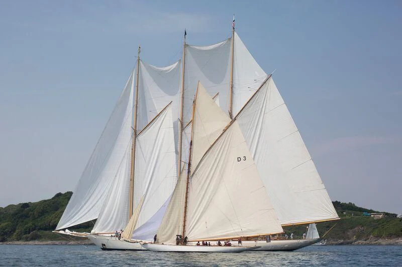 a sailboat on the water aboard TUIGA Yacht for Sale