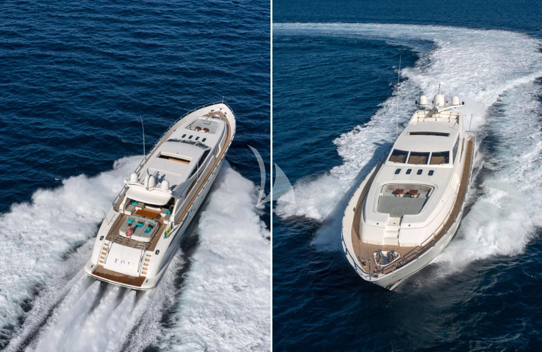 a couple of boats on the water aboard EOL B Yacht for Sale