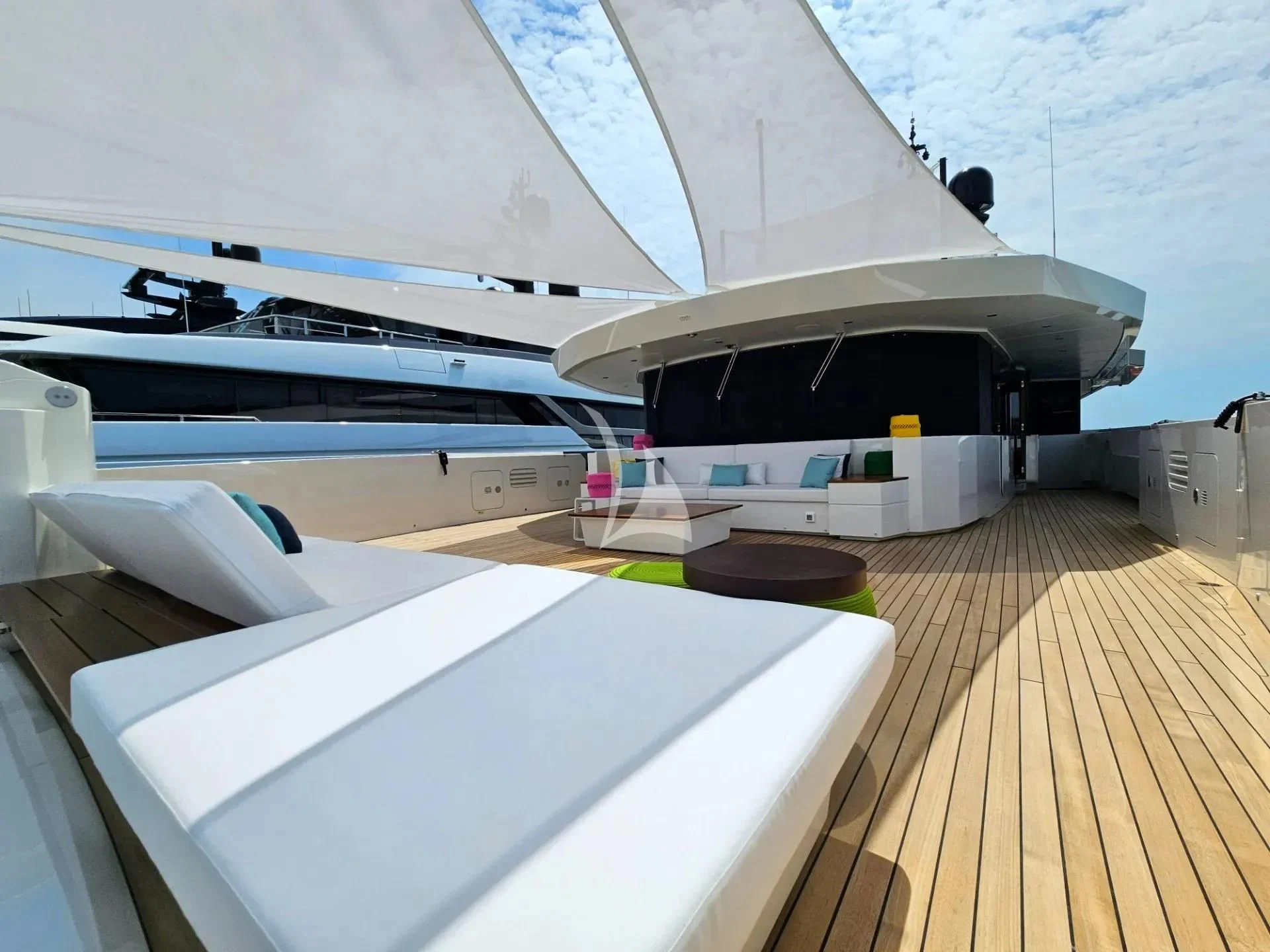 a plane on the runway aboard ETERNAL SPARK Yacht for Sale