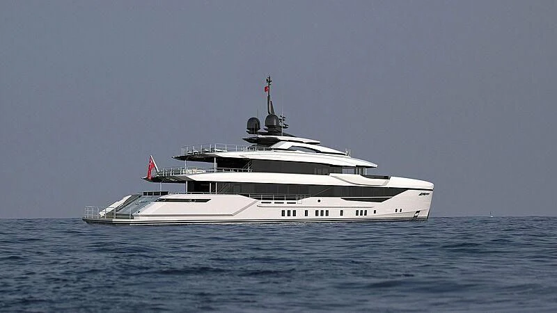 a white boat in the water aboard ETERNAL SPARK Yacht for Sale