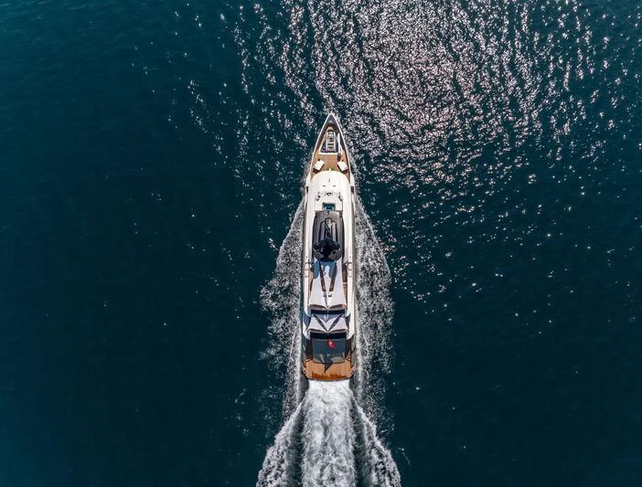 a boat in the water aboard ETERNAL SPARK Yacht for Sale