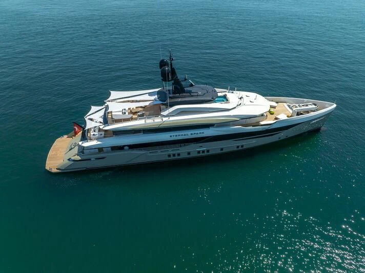 a boat in the water aboard ETERNAL SPARK Yacht for Sale