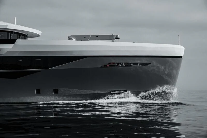 a boat splashing in the water aboard ETERNAL SPARK Yacht for Sale