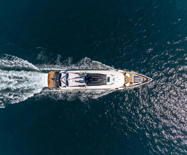 a boat in the water aboard ETERNAL SPARK Yacht for Sale