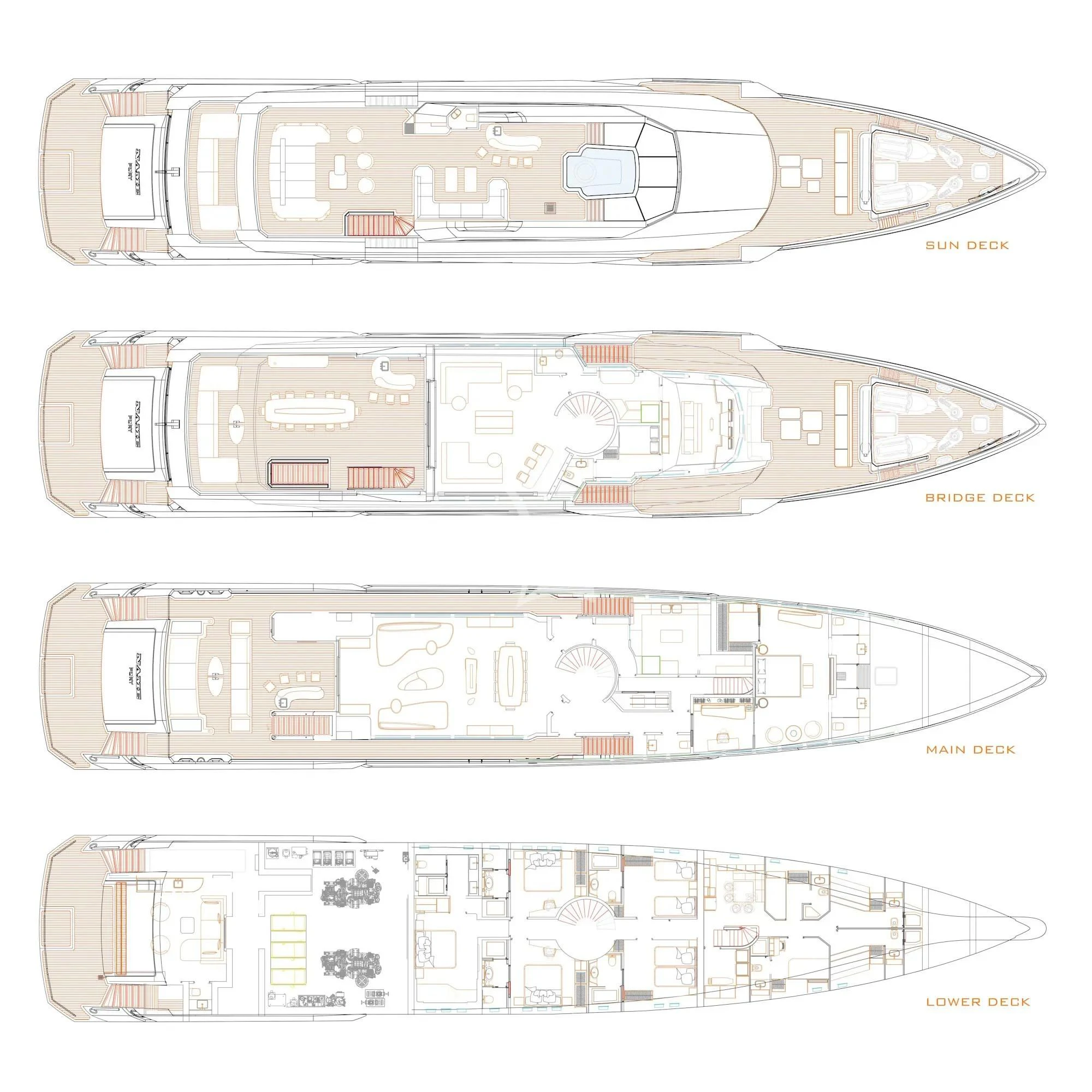 diagram aboard ETERNAL SPARK Yacht for Sale