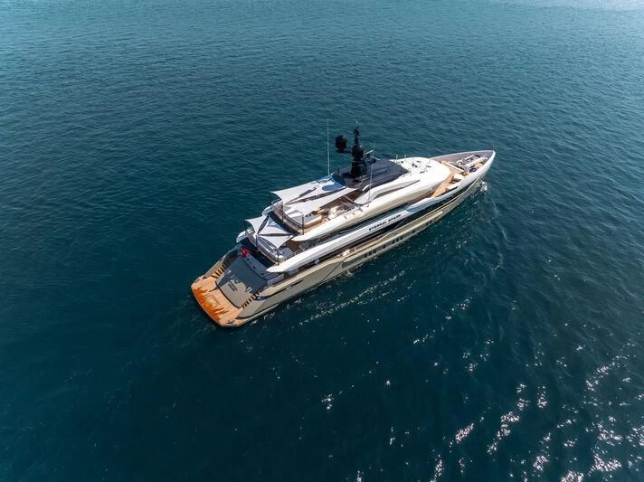 a boat in the water aboard ETERNAL SPARK Yacht for Sale