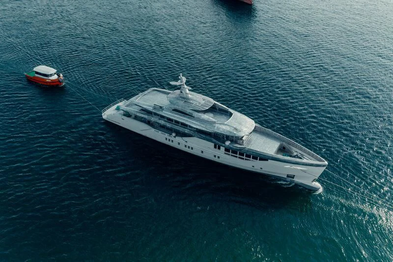 a boat in the water aboard ETERNAL SPARK Yacht for Sale