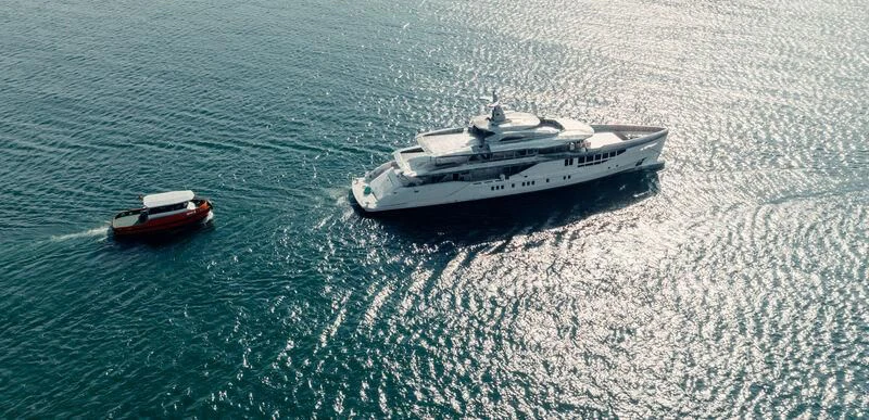 a boat in the water aboard ETERNAL SPARK Yacht for Sale