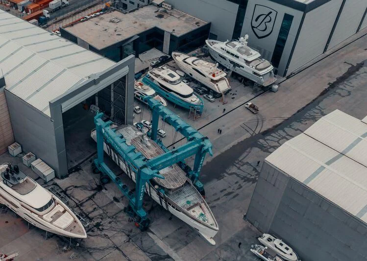 a model of a building aboard ETERNAL SPARK Yacht for Sale